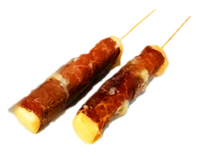 Yakitori Boeuf au fromage servis par paire